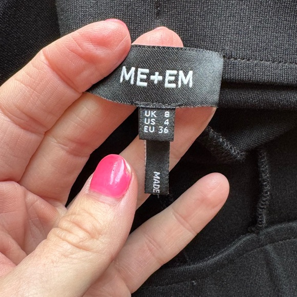 ME+EM Travel Tailoring Pull On Slim Crop Pant Size 4 Ponte Jersey Knit Classic - Picture 9 of 14